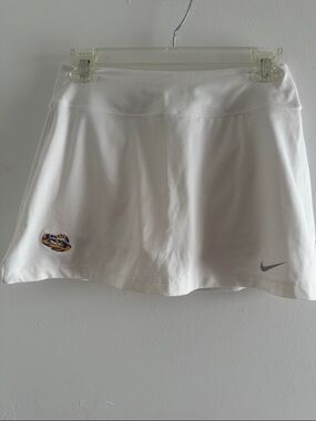 Nike White Athletic Skort with LSU Logo